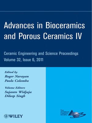 cover image of Advances in Bioceramics and Porous Ceramics IV